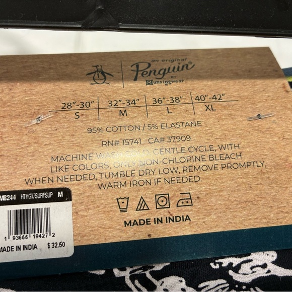 Original Penguin Men’s 2 Pack Boxer Briefs Medium (32-34) Cotton Stretch NWT - Picture 6 of 6